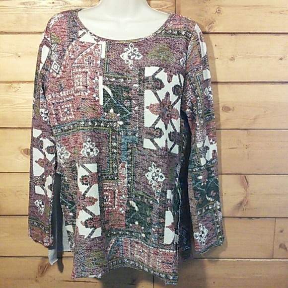Anama | Boho Woven Sweater Top M - Picture 1 of 5